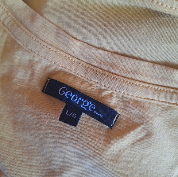 George size Large yellow dress excellent used condition - Picture 3 of 4